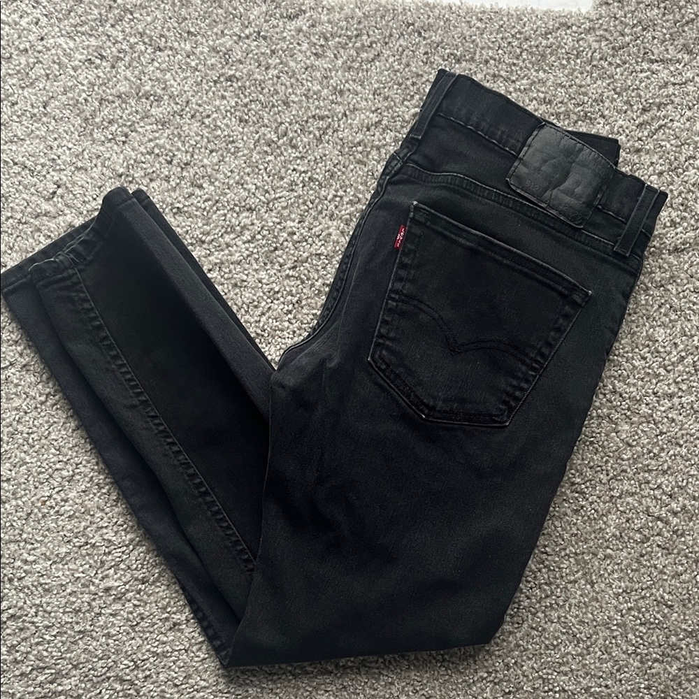 Levi's Men's Dark Black Slim Jeans
